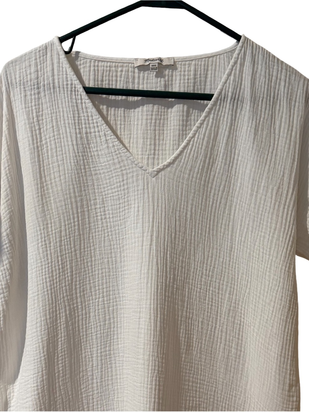 Madewell%100 Cotton Waffle Gauze Cover-Up Tunic Dress - Picture 3 of 7